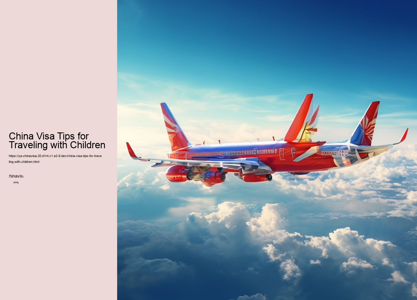 China Visa Tips for Traveling with Children